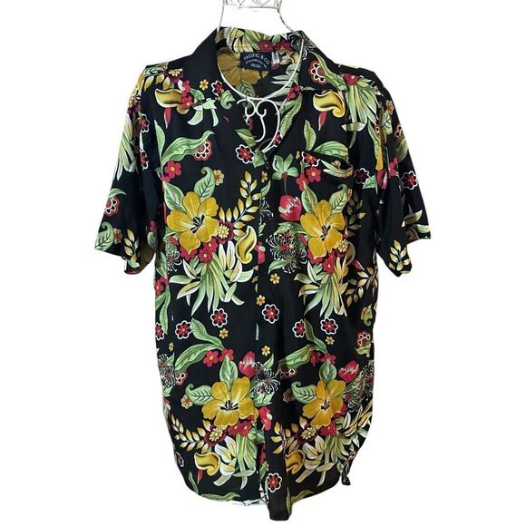 NICE Vintage Pacific & Co Hawaiian button down shirt. Men’s Aloha Hawaii Camp Sh - Picture 1 of 8